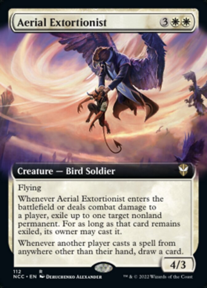 Aerial Extortionist (Extended Art) [Streets of New Capenna Commander] | Gate City Games LLC