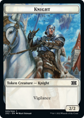 Drake // Knight Double-sided Token [Double Masters 2022 Tokens] | Gate City Games LLC