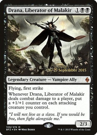 Drana, Liberator of Malakir [Battle for Zendikar Promos] | Gate City Games LLC