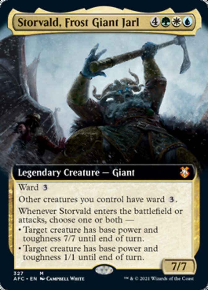 Storvald, Frost Giant Jarl (Extended) [Dungeons & Dragons: Adventures in the Forgotten Realms Commander] | Gate City Games LLC