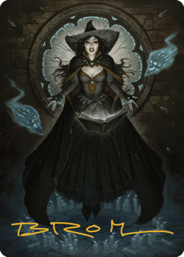 Tasha, the Witch Queen Art Card (76) (Gold-Stamped Signature) [Commander Legends: Battle for Baldur's Gate Art Series] | Gate City Games LLC