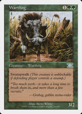 Warthog [Classic Sixth Edition] | Gate City Games LLC