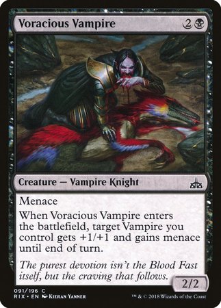 Voracious Vampire [Rivals of Ixalan] | Gate City Games LLC