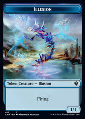 Illusion // Saproling Token [Commander Legends Tokens] | Gate City Games LLC