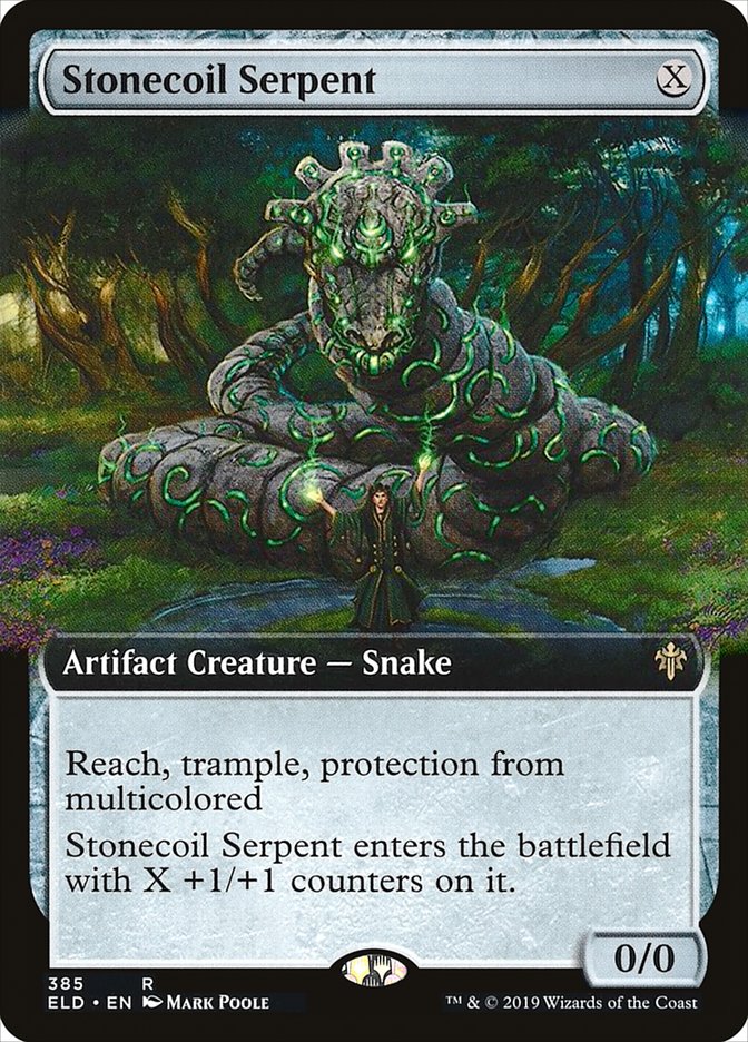 Stonecoil Serpent (Extended Art) [Throne of Eldraine] | Gate City Games LLC