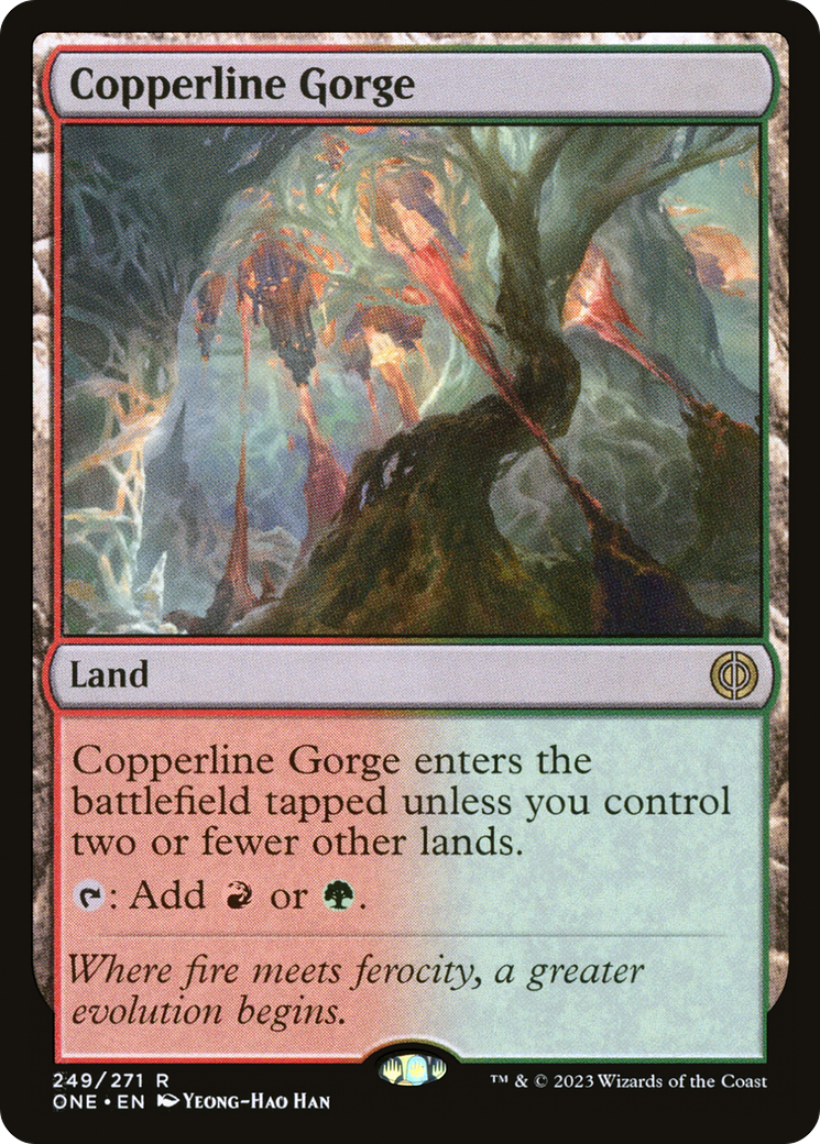 Copperline Gorge [Phyrexia: All Will Be One] | Gate City Games LLC