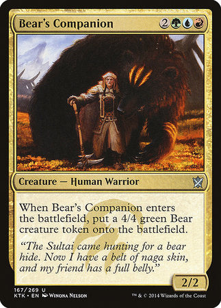 Bear's Companion [Khans of Tarkir] | Gate City Games LLC