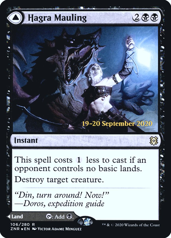 Hagra Mauling // Hagra Broodpit  [Zendikar Rising Prerelease Promos] | Gate City Games LLC