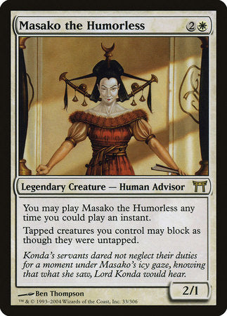 Masako the Humorless [Champions of Kamigawa] | Gate City Games LLC