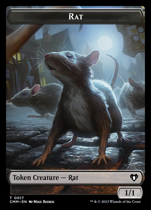 City's Blessing // Rat Double-Sided Token [Commander Masters Tokens] | Gate City Games LLC