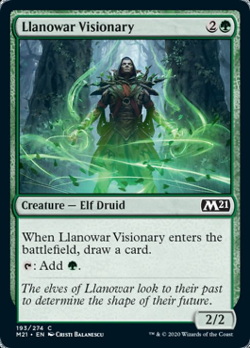 Llanowar Visionary [Core Set 2021] | Gate City Games LLC