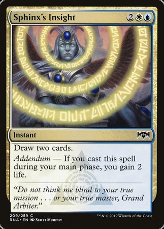 Sphinx's Insight [Ravnica Allegiance] | Gate City Games LLC