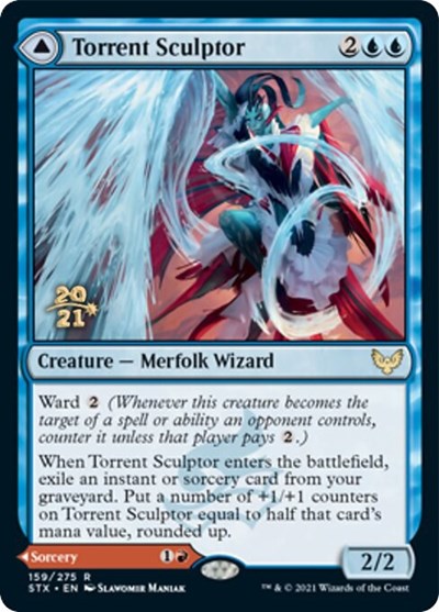 Torrent Sculptor // Flamethrower Sonata [Strixhaven: School of Mages Prerelease Promos] | Gate City Games LLC