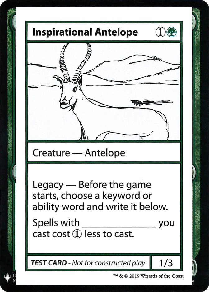 Inspirational Antelope [Mystery Booster Playtest Cards] | Gate City Games LLC