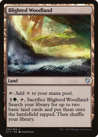 Blighted Woodland [Commander 2017] | Gate City Games LLC