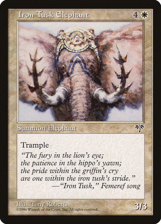 Iron Tusk Elephant [Mirage] | Gate City Games LLC