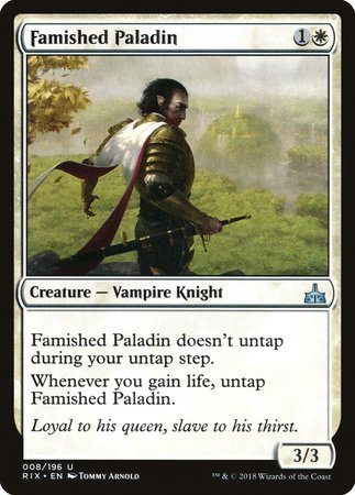 Famished Paladin [Rivals of Ixalan] | Gate City Games LLC