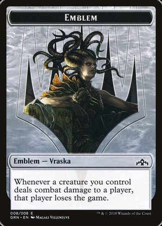 Emblem - Vraska, Golgari Queen [Guilds of Ravnica Tokens] | Gate City Games LLC