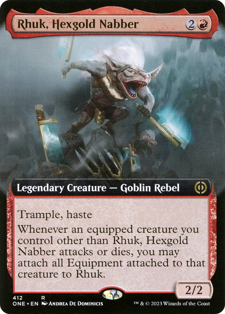 Rhuk, Hexgold Nabber (Extended Art) [Phyrexia: All Will Be One] | Gate City Games LLC