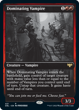 Dominating Vampire [Innistrad: Double Feature] | Gate City Games LLC