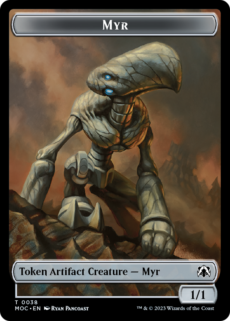 Phyrexian Germ // Myr Double-Sided Token [March of the Machine Commander Tokens] | Gate City Games LLC