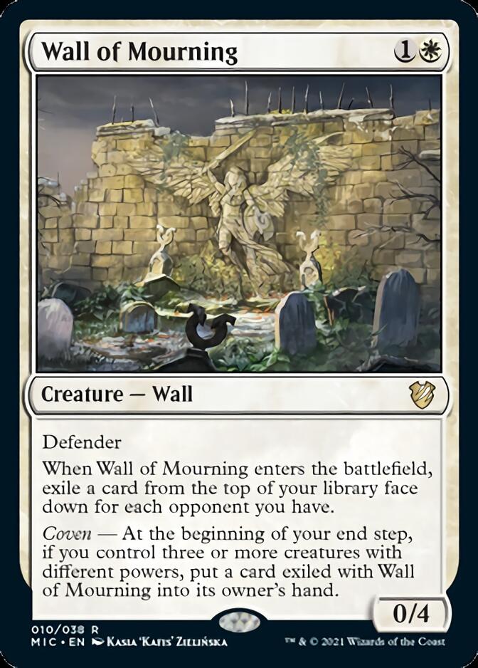 Wall of Mourning [Innistrad: Midnight Hunt Commander] | Gate City Games LLC