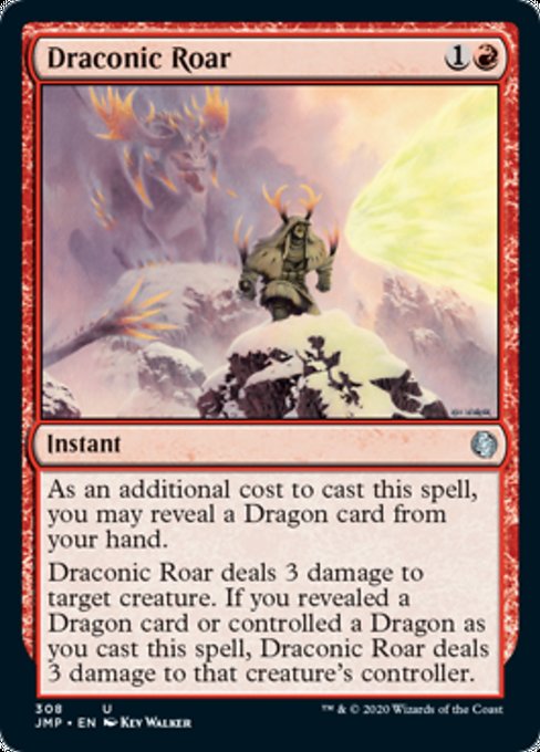 Draconic Roar [Jumpstart] | Gate City Games LLC