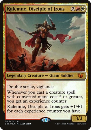 Kalemne, Disciple of Iroas (Oversized) [Commander 2015 Oversized] | Gate City Games LLC