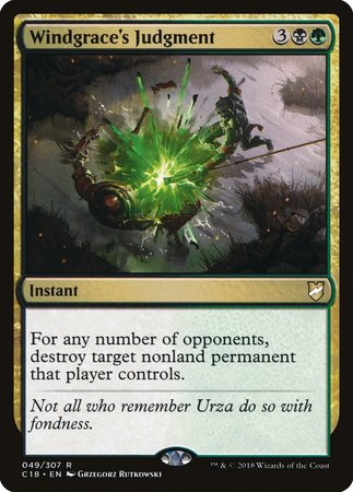 Windgrace's Judgment [Commander 2018] | Gate City Games LLC