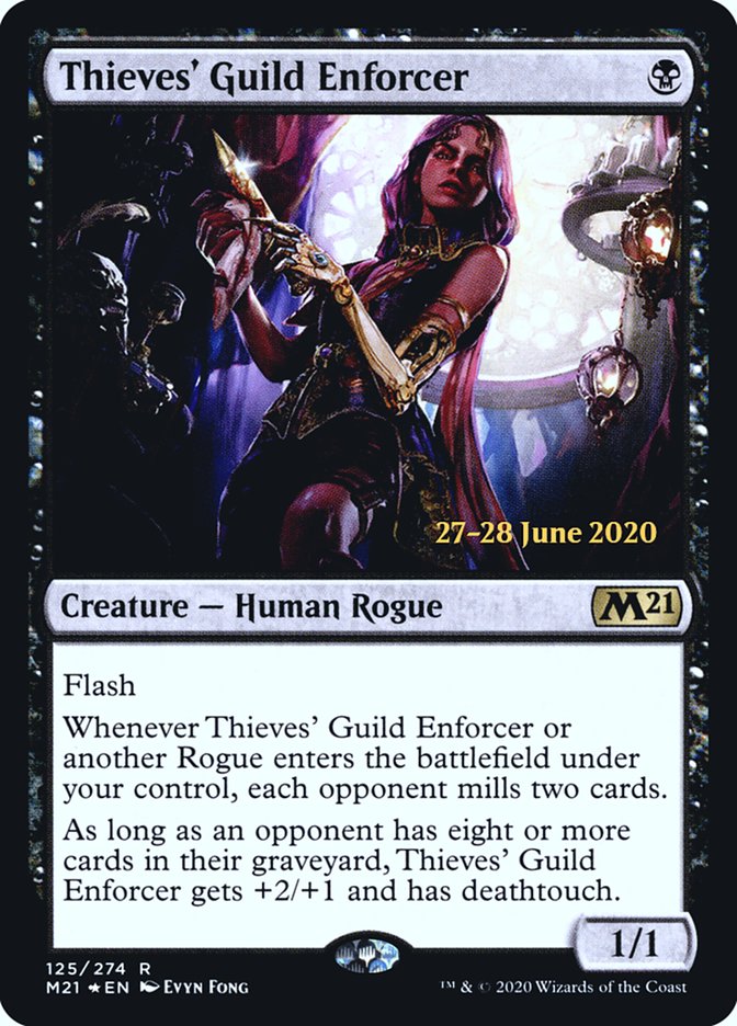 Thieves' Guild Enforcer  [Core Set 2021 Prerelease Promos] | Gate City Games LLC