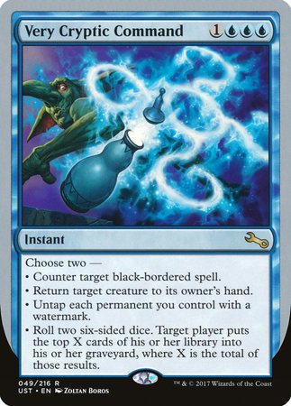 Very Cryptic Command (E) [Unstable] | Gate City Games LLC