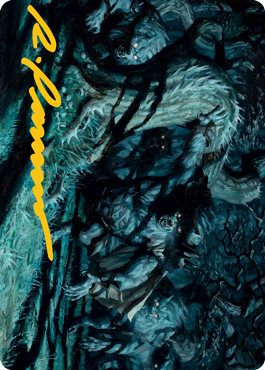 Unnatural Moonrise Art Card (Gold-Stamped Signature) [Innistrad: Midnight Hunt Art Series] | Gate City Games LLC