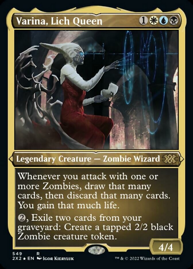 Varina, Lich Queen (Foil Etched) [Double Masters 2022] | Gate City Games LLC