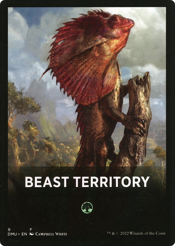 Beast Territory Theme Card [Dominaria United Tokens] | Gate City Games LLC