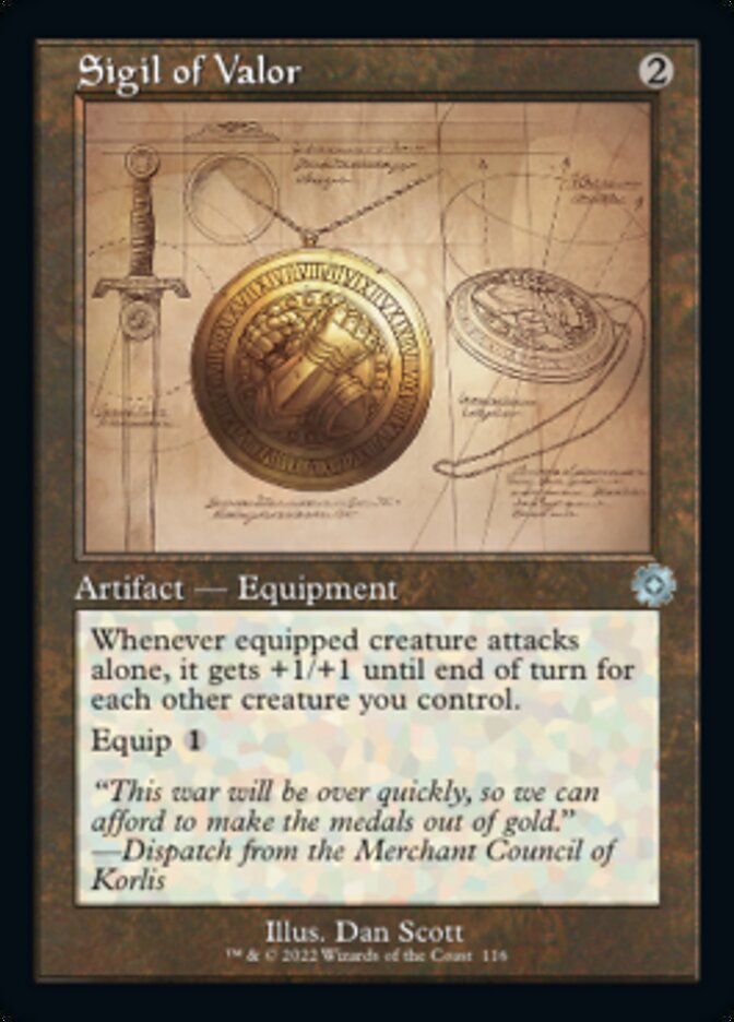 Sigil of Valor (Retro Schematic) [The Brothers' War Retro Artifacts] | Gate City Games LLC