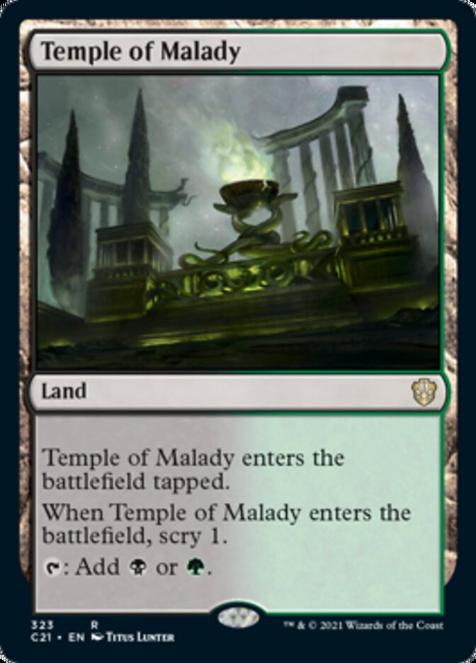 Temple of Malady [Commander 2021] | Gate City Games LLC