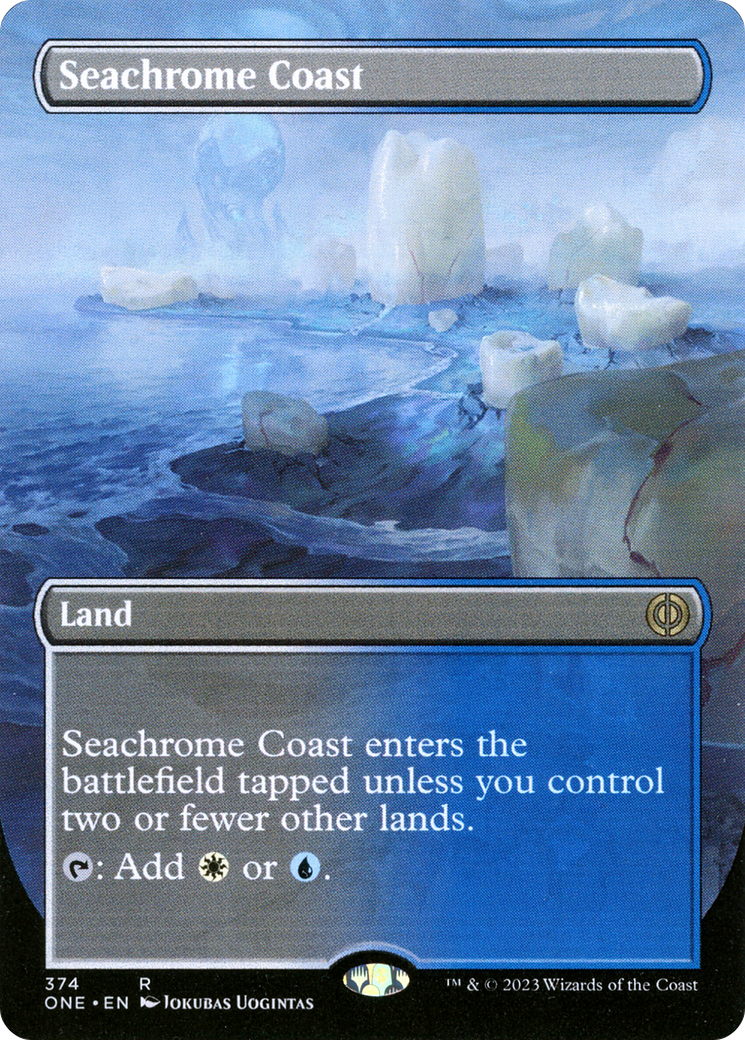 Seachrome Coast (Borderless Alternate Art) [Phyrexia: All Will Be One] | Gate City Games LLC