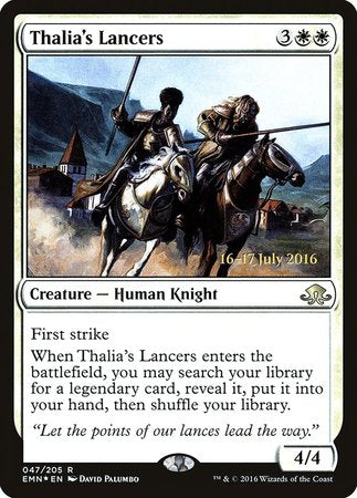 Thalia's Lancers [Eldritch Moon Promos] | Gate City Games LLC