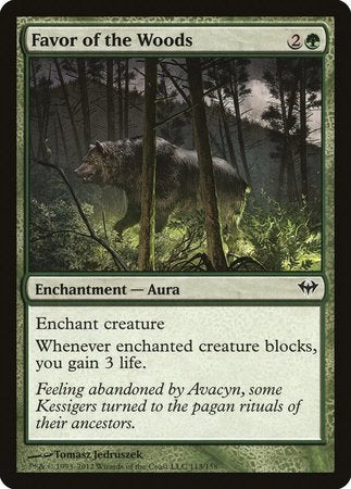Favor of the Woods [Dark Ascension] | Gate City Games LLC