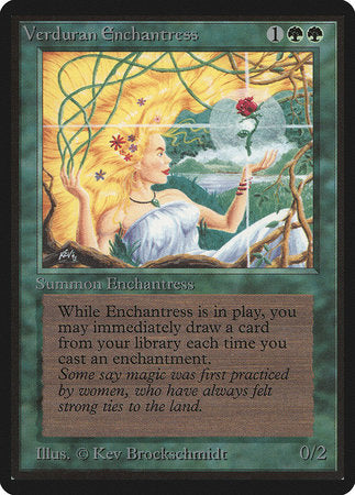 Verduran Enchantress [Limited Edition Beta] | Gate City Games LLC