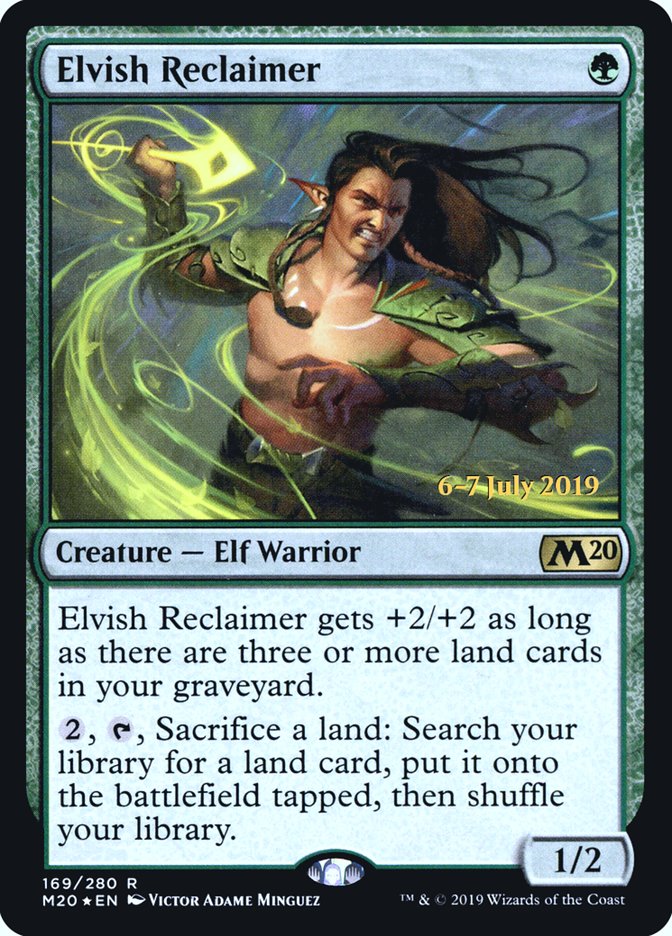 Elvish Reclaimer  [Core Set 2020 Prerelease Promos] | Gate City Games LLC