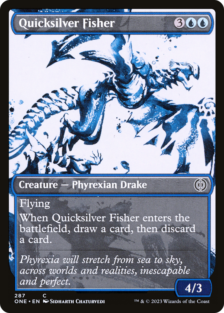 Quicksilver Fisher (Showcase Ichor) [Phyrexia: All Will Be One] | Gate City Games LLC