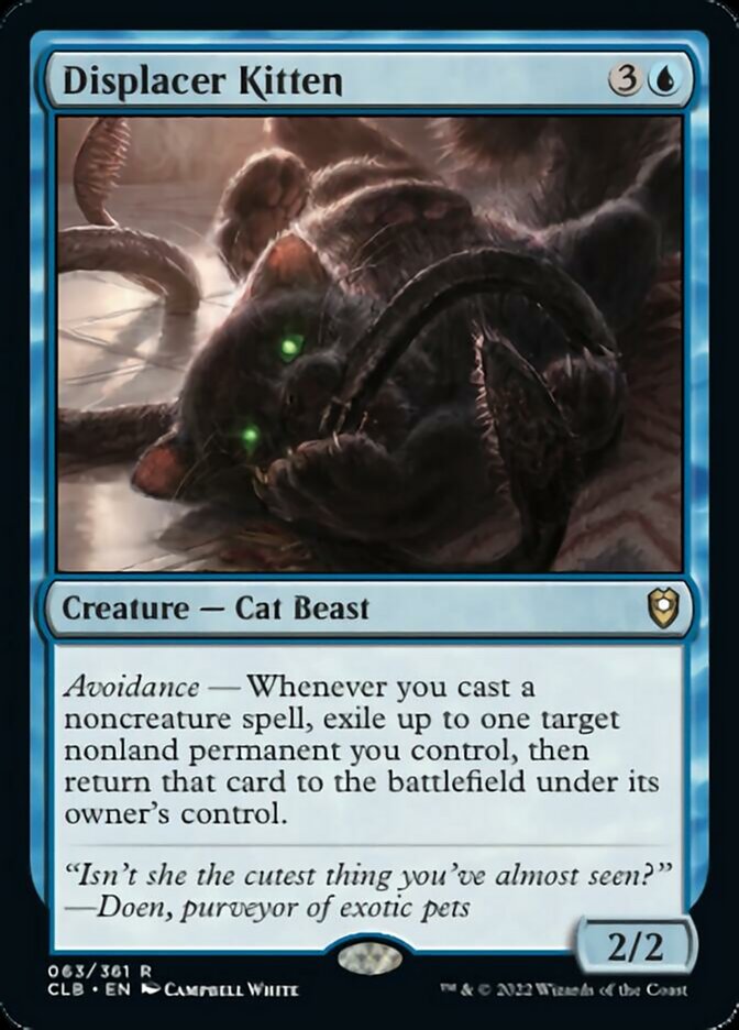 Displacer Kitten [Commander Legends: Battle for Baldur's Gate] | Gate City Games LLC