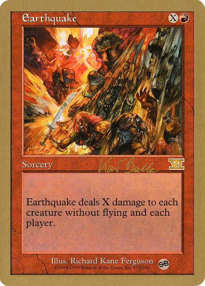 Earthquake (Kai Budde) (SB) [World Championship Decks 1999] | Gate City Games LLC