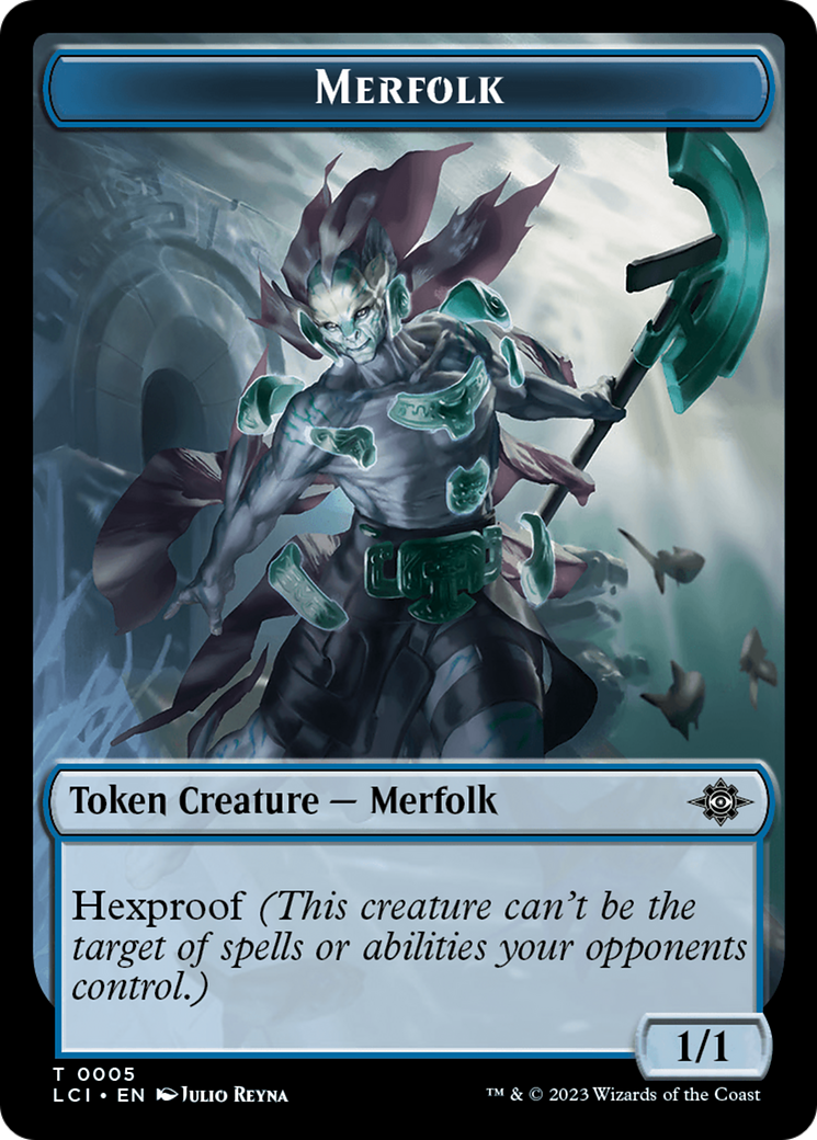 Copy // Merfolk (0005) Double-Sided Token [The Lost Caverns of Ixalan Commander Tokens] | Gate City Games LLC