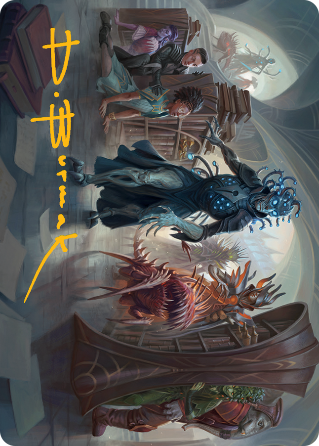 Invasion of Arcavios Art Card (Gold-Stamped Signature) [March of the Machine Art Series] | Gate City Games LLC