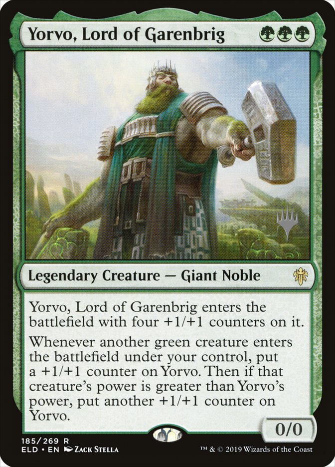 Yorvo, Lord of Garenbrig (Promo Pack) [Throne of Eldraine Promos] | Gate City Games LLC