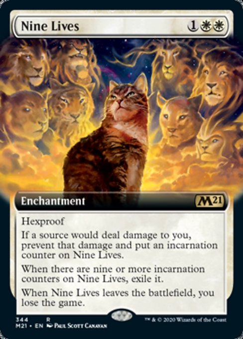 Nine Lives (Extended Art) [Core Set 2021] | Gate City Games LLC
