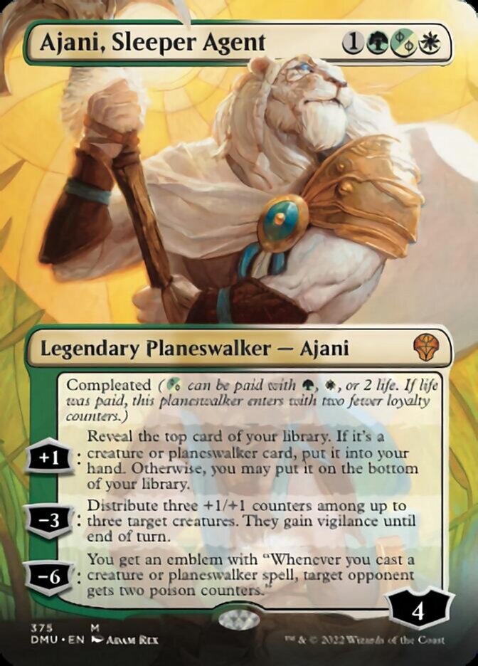 Ajani, Sleeper Agent (Borderless) (375) [Dominaria United] | Gate City Games LLC