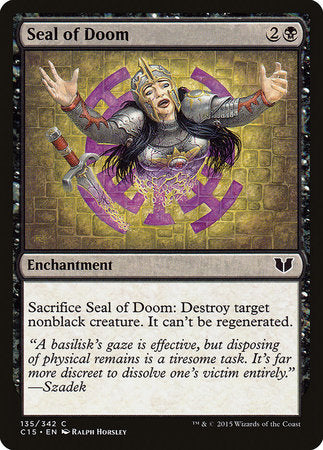 Seal of Doom [Commander 2015] | Gate City Games LLC